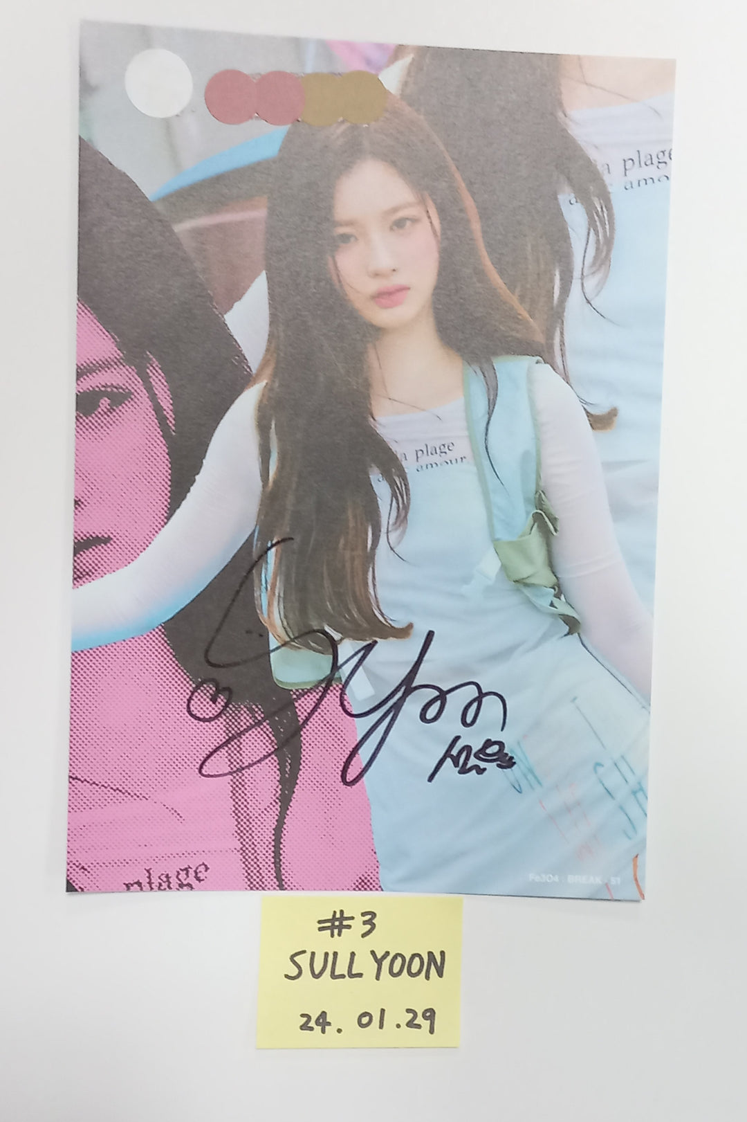 NMIXX "Fe3O4: BREAK" - A Cut Page From Fansign Event Album [24.1.29] - HALLYUSUPERSTORE