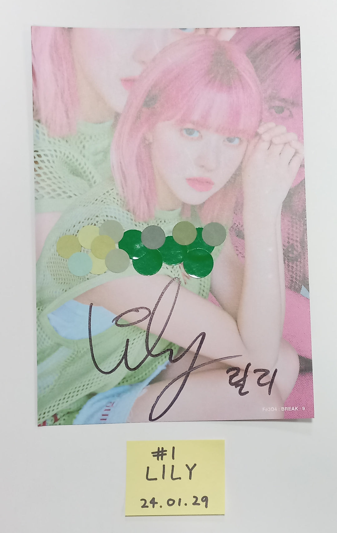 NMIXX "Fe3O4: BREAK" - A Cut Page From Fansign Event Album [24.1.29] - HALLYUSUPERSTORE
