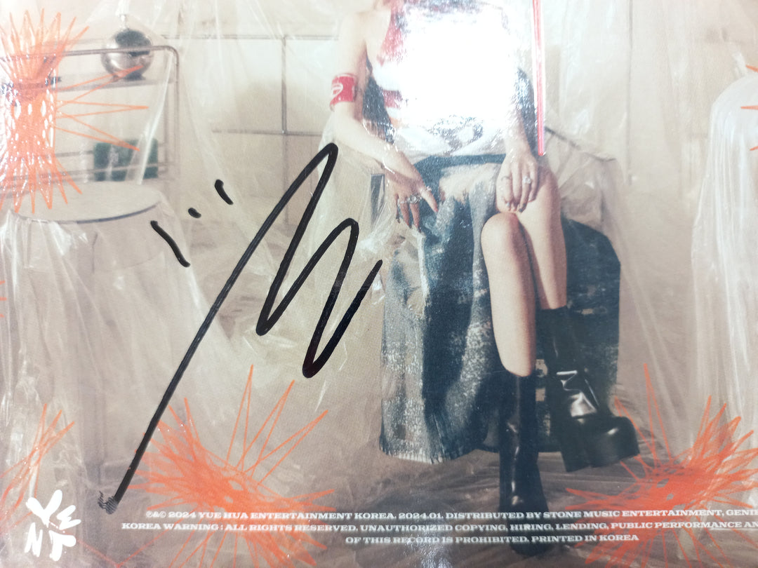 Yena 3rd Mini "Good Morning" - Hand Autographed(Signed) Promo Album [24.1.30] - HALLYUSUPERSTORE