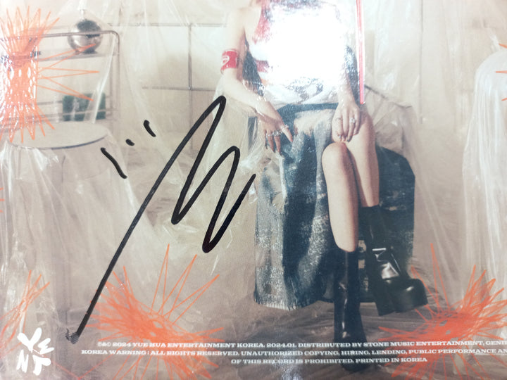 Yena 3rd Mini "Good Morning" - Hand Autographed(Signed) Promo Album [24.1.30] - HALLYUSUPERSTORE