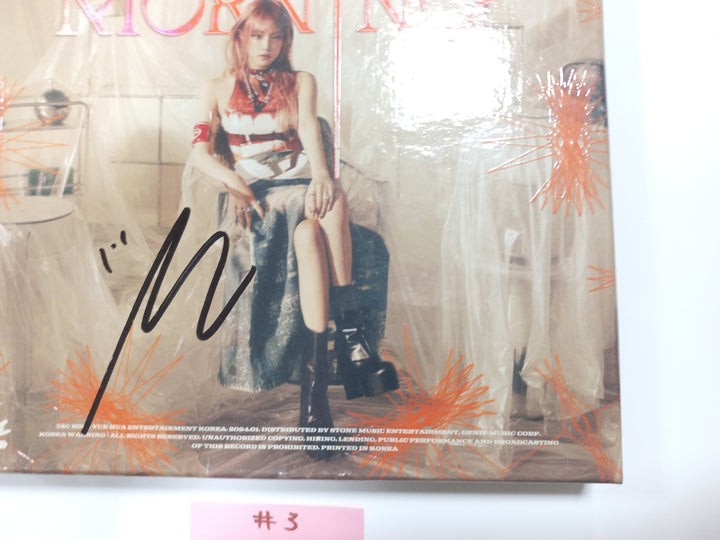 Yena 3rd Mini "Good Morning" - Hand Autographed(Signed) Promo Album [24.1.30] - HALLYUSUPERSTORE