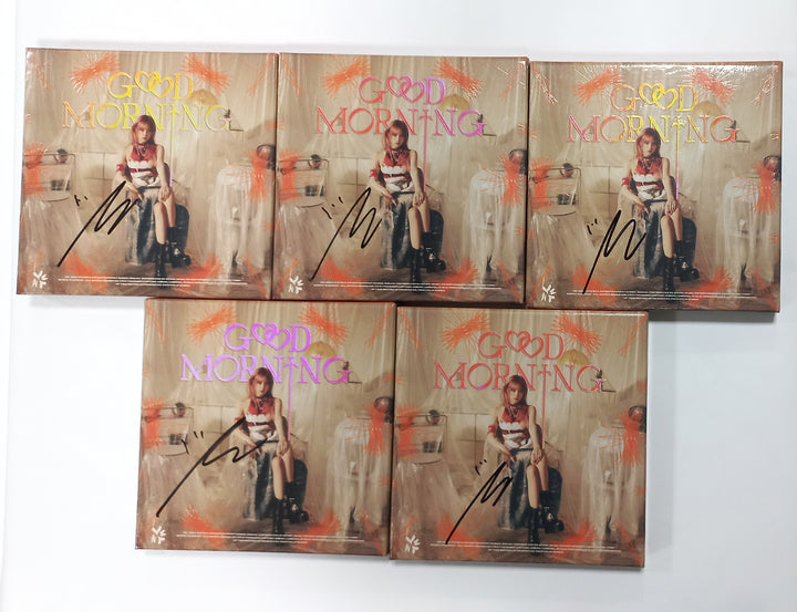 Yena 3rd Mini "Good Morning" - Hand Autographed(Signed) Promo Album [24.1.30] - HALLYUSUPERSTORE