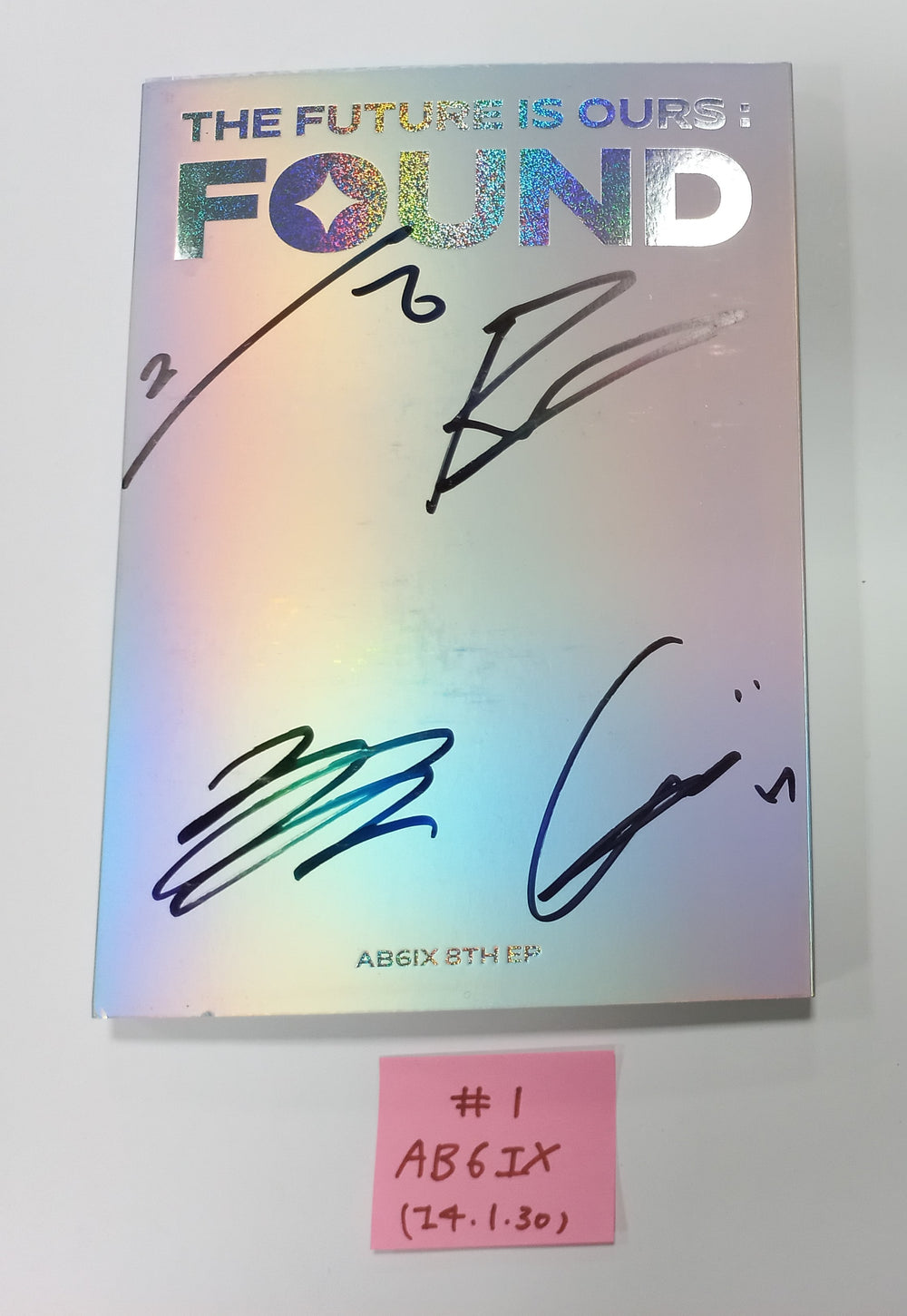 AB6IX "THE FUTURE IS OURS : FOUND" - Hand Autographed (Signed) Promo Album [24.1.30] - HALLYUSUPERSTORE