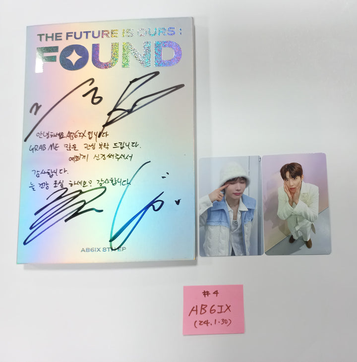 AB6IX "THE FUTURE IS OURS : FOUND" - Hand Autographed (Signed) Promo Album [24.1.30] - HALLYUSUPERSTORE