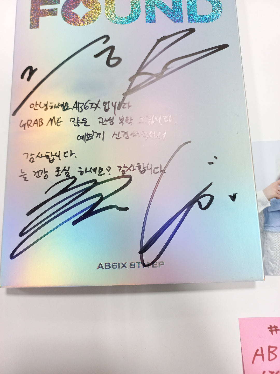 AB6IX "THE FUTURE IS OURS : FOUND" - Hand Autographed (Signed) Promo Album [24.1.30] - HALLYUSUPERSTORE