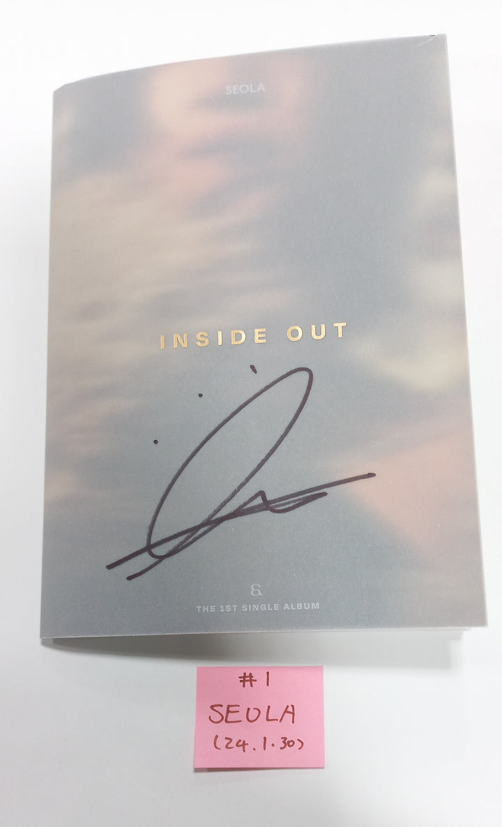 Seola (Of WJSN) "Inside Out" 1st Mini - Hand Autographed(Signed) Promo Album [24.1.30] - HALLYUSUPERSTORE