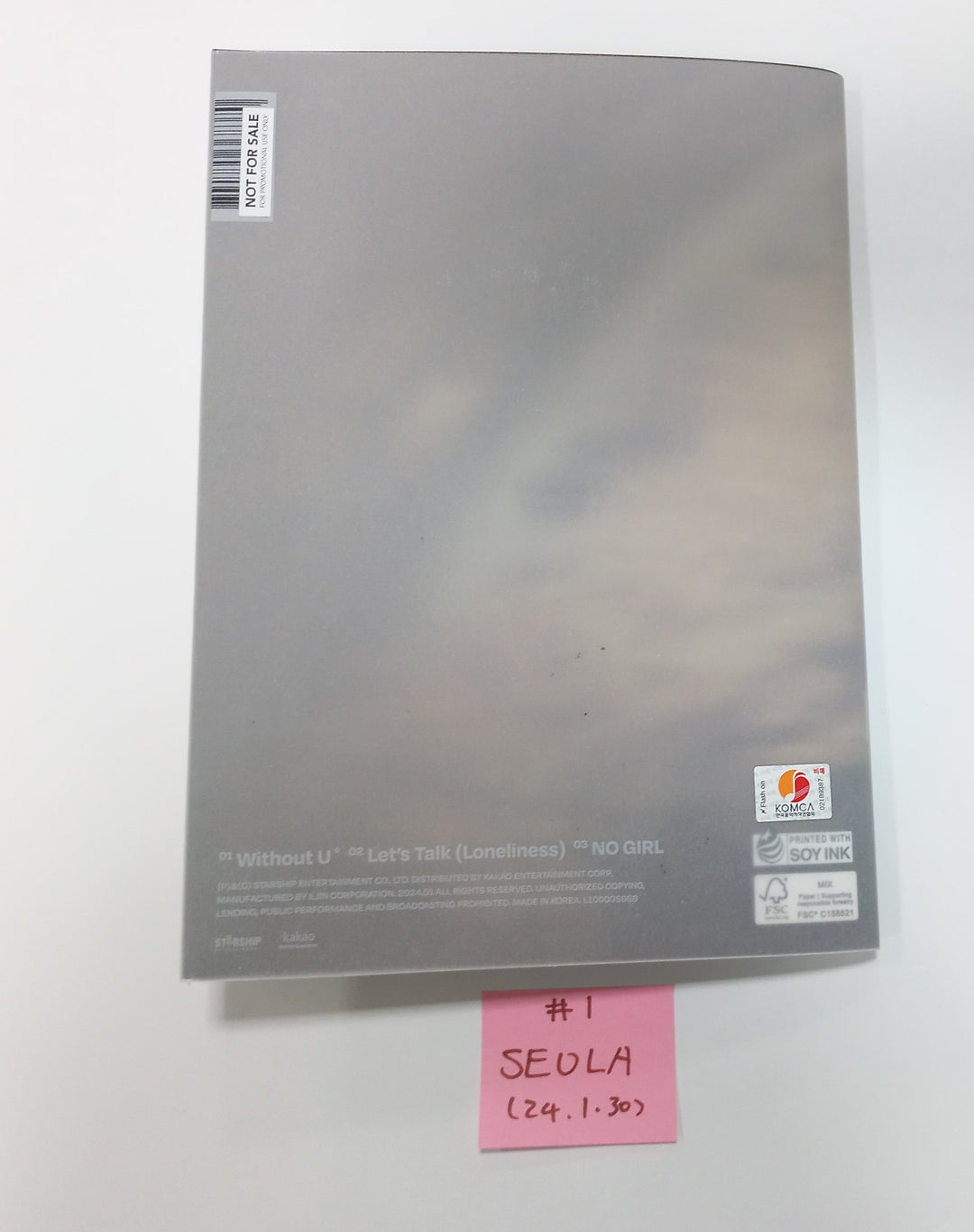 Seola (Of WJSN) "Inside Out" 1st Mini - Hand Autographed(Signed) Promo Album [24.1.30] - HALLYUSUPERSTORE