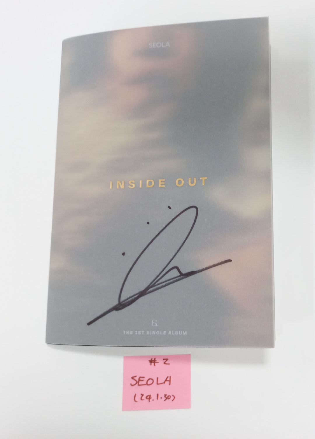 Seola (Of WJSN) "Inside Out" 1st Mini - Hand Autographed(Signed) Promo Album [24.1.30] - HALLYUSUPERSTORE