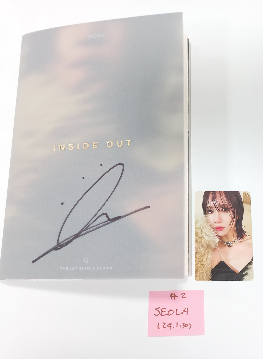 Seola (Of WJSN) "Inside Out" 1st Mini - Hand Autographed(Signed) Promo Album [24.1.30] - HALLYUSUPERSTORE