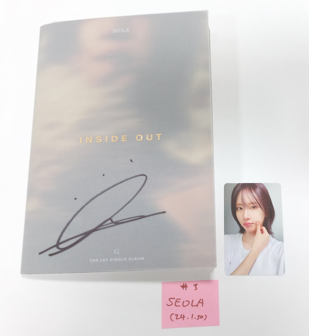 Seola (Of WJSN) "Inside Out" 1st Mini - Hand Autographed(Signed) Promo Album [24.1.30] - HALLYUSUPERSTORE