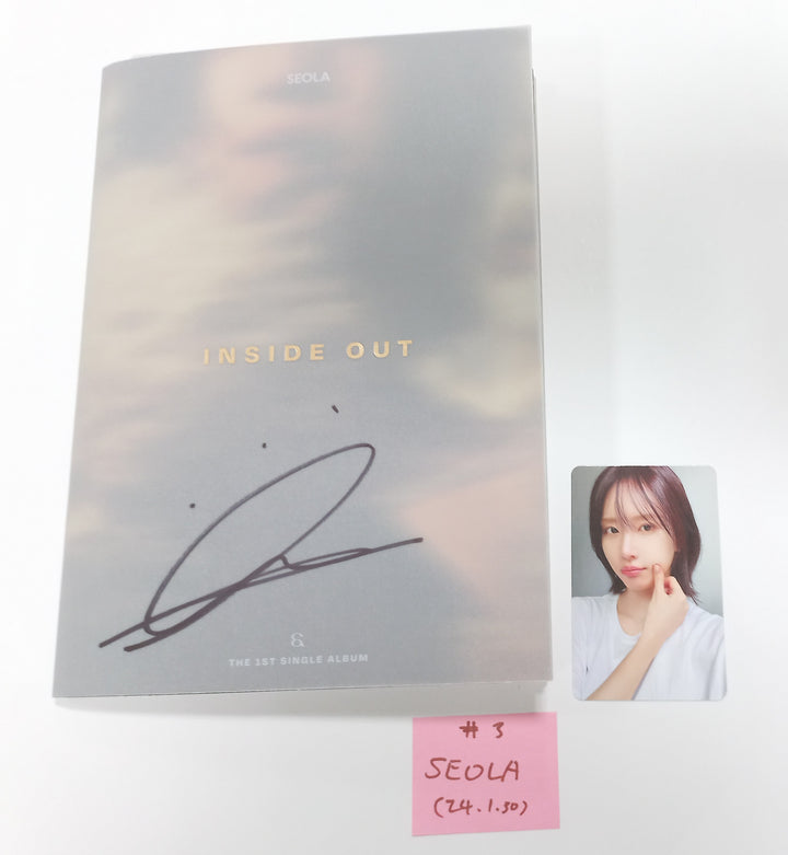 Seola (Of WJSN) "Inside Out" 1st Mini - Hand Autographed(Signed) Promo Album [24.1.30] - HALLYUSUPERSTORE
