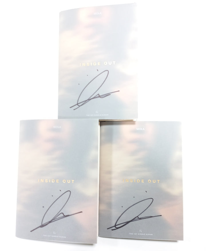 Seola (Of WJSN) "Inside Out" 1st Mini - Hand Autographed(Signed) Promo Album [24.1.30] - HALLYUSUPERSTORE