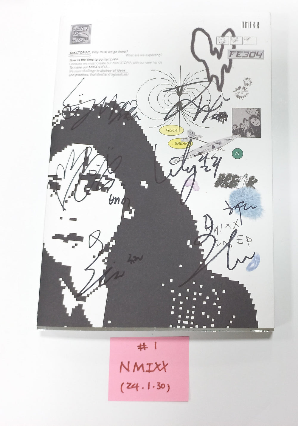 NMIXX "Fe3O4: Break" - Hand Autographed(Signed) Promo Album [24.1.30] (Restocked 1/30) - HALLYUSUPERSTORE