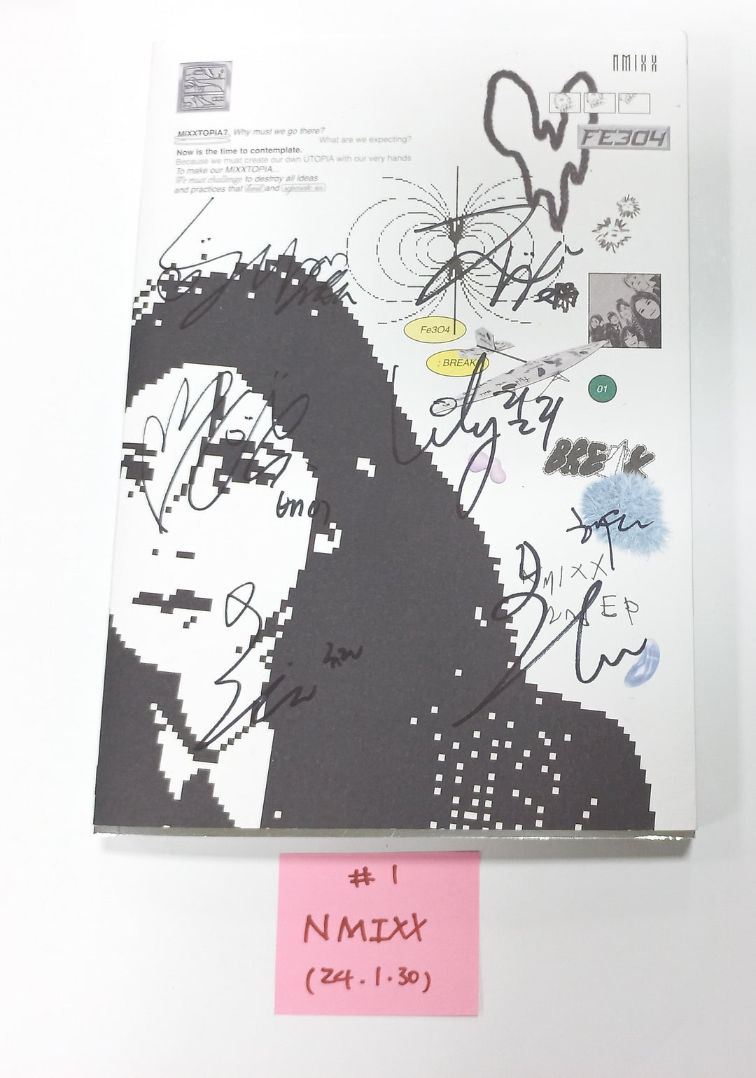 NMIXX "Fe3O4: Break" - Hand Autographed(Signed) Promo Album [24.1.30] (Restocked 1/30) - HALLYUSUPERSTORE