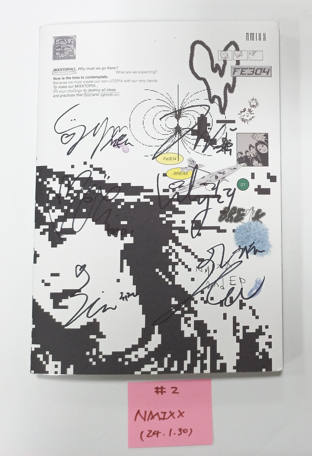 NMIXX "Fe3O4: Break" - Hand Autographed(Signed) Promo Album [24.1.30] (Restocked 1/30) - HALLYUSUPERSTORE