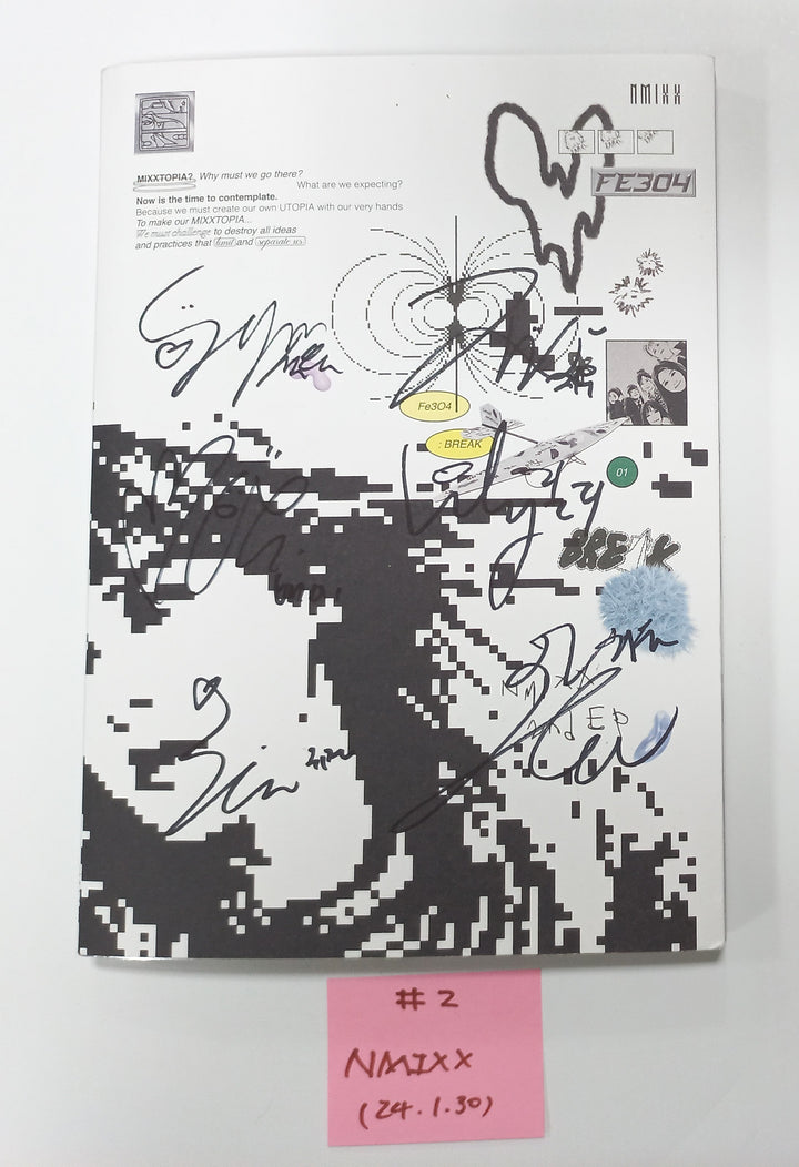NMIXX "Fe3O4: Break" - Hand Autographed(Signed) Promo Album [24.1.30] (Restocked 1/30) - HALLYUSUPERSTORE