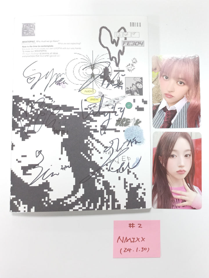 NMIXX "Fe3O4: Break" - Hand Autographed(Signed) Promo Album [24.1.30] (Restocked 1/30) - HALLYUSUPERSTORE