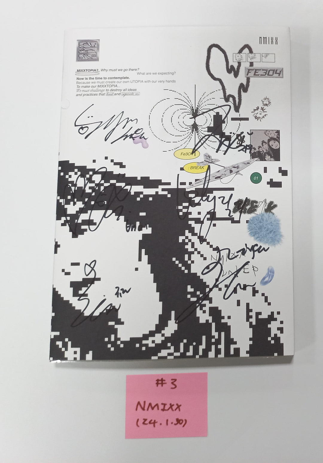 NMIXX "Fe3O4: Break" - Hand Autographed(Signed) Promo Album [24.1.30] (Restocked 1/30) - HALLYUSUPERSTORE
