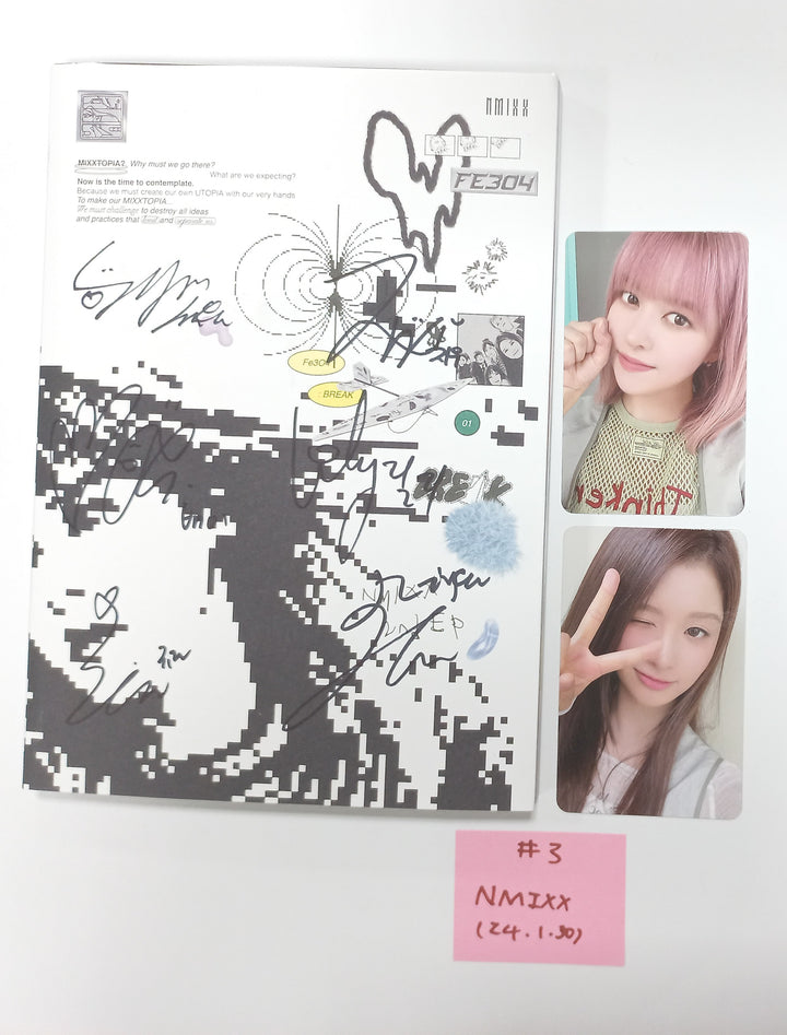 NMIXX "Fe3O4: Break" - Hand Autographed(Signed) Promo Album [24.1.30] (Restocked 1/30) - HALLYUSUPERSTORE