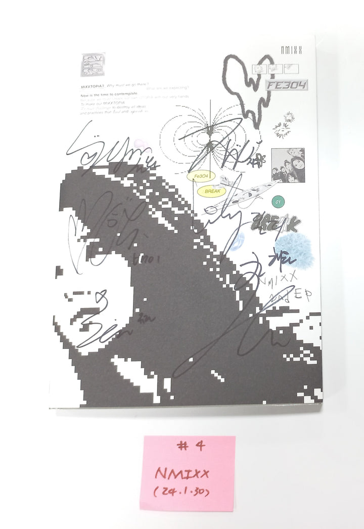 NMIXX "Fe3O4: Break" - Hand Autographed(Signed) Promo Album [24.1.30] (Restocked 1/30) - HALLYUSUPERSTORE