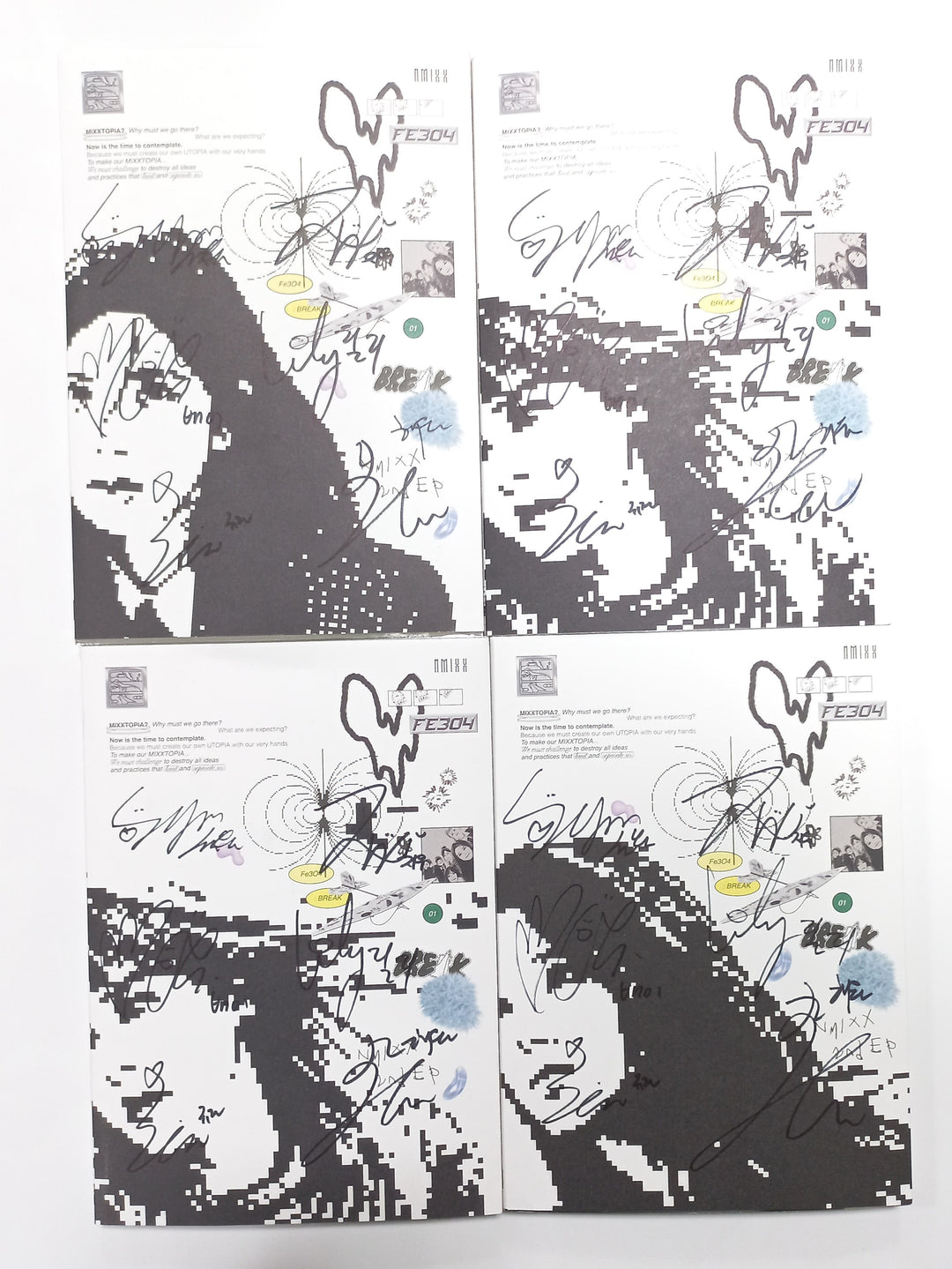 NMIXX "Fe3O4: Break" - Hand Autographed(Signed) Promo Album [24.1.30] (Restocked 1/30) - HALLYUSUPERSTORE