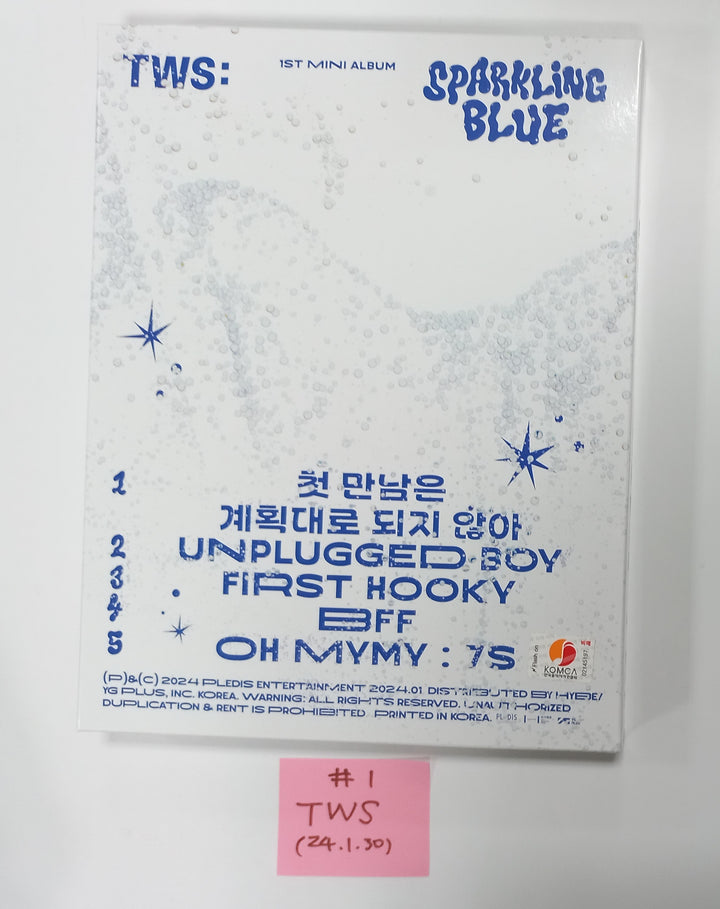TWS "Sparkling Blue" 1st Mini - Hand Autographed(Signed) Promo Album [24.1.30] - HALLYUSUPERSTORE