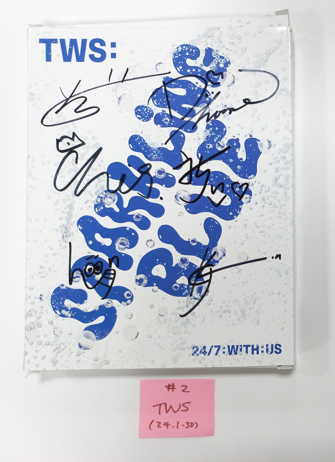 TWS "Sparkling Blue" 1st Mini - Hand Autographed(Signed) Promo Album [24.1.30] - HALLYUSUPERSTORE