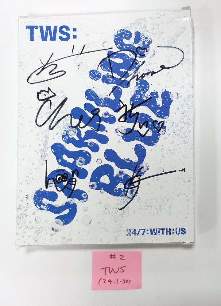 TWS "Sparkling Blue" 1st Mini - Hand Autographed(Signed) Promo Album [24.1.30] - HALLYUSUPERSTORE