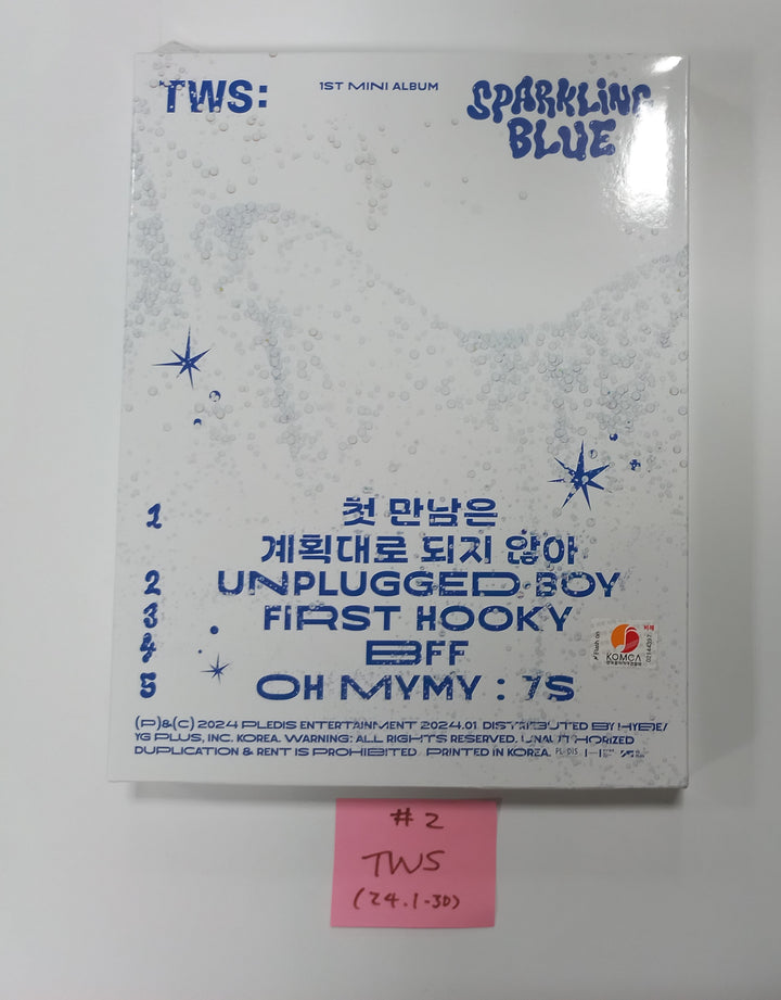 TWS "Sparkling Blue" 1st Mini - Hand Autographed(Signed) Promo Album [24.1.30] - HALLYUSUPERSTORE