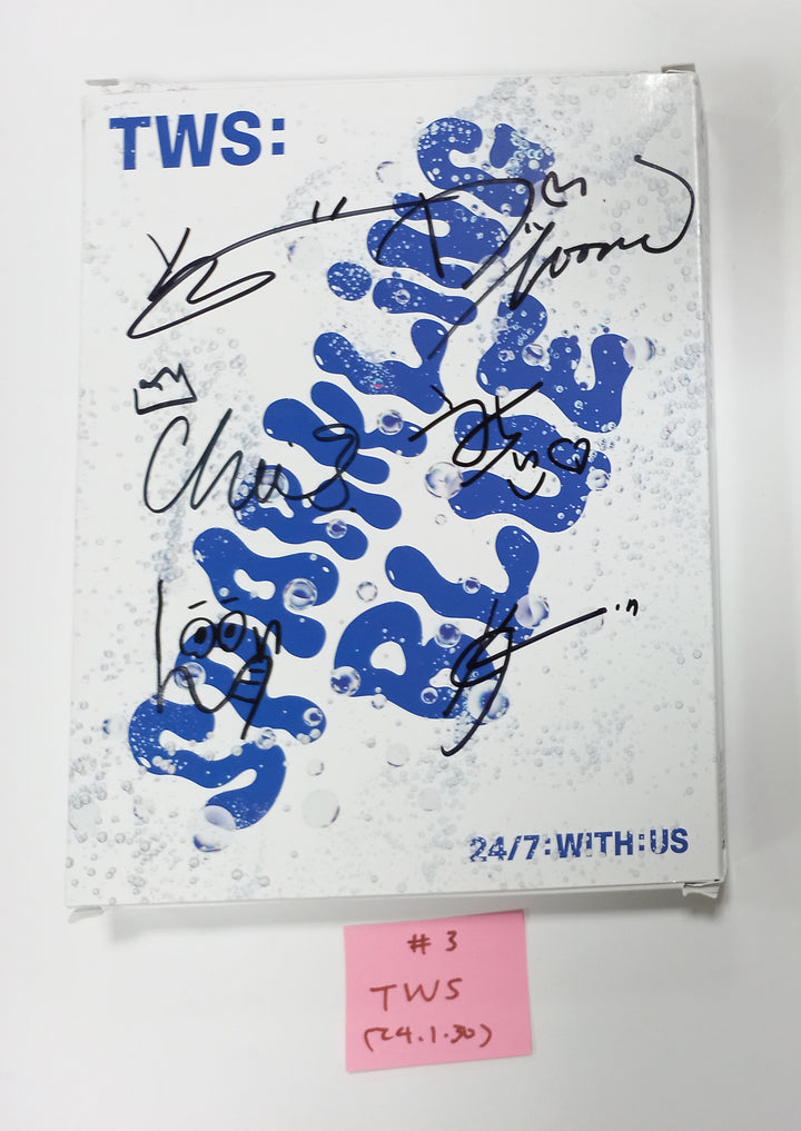 TWS "Sparkling Blue" 1st Mini - Hand Autographed(Signed) Promo Album [24.1.30] - HALLYUSUPERSTORE