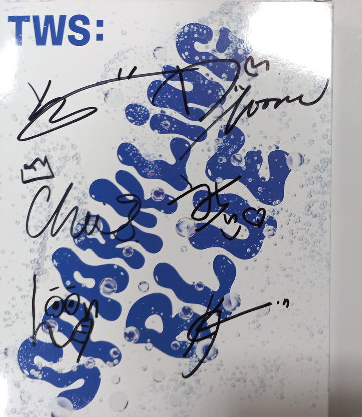 TWS "Sparkling Blue" 1st Mini - Hand Autographed(Signed) Promo Album [24.1.30] - HALLYUSUPERSTORE