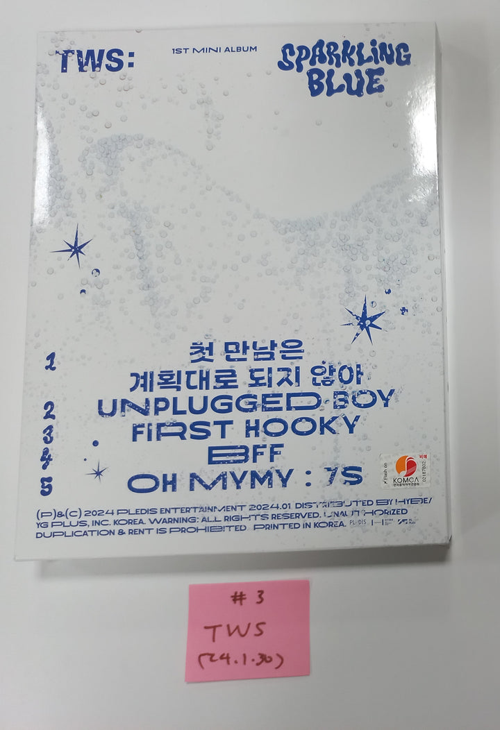 TWS "Sparkling Blue" 1st Mini - Hand Autographed(Signed) Promo Album [24.1.30] - HALLYUSUPERSTORE