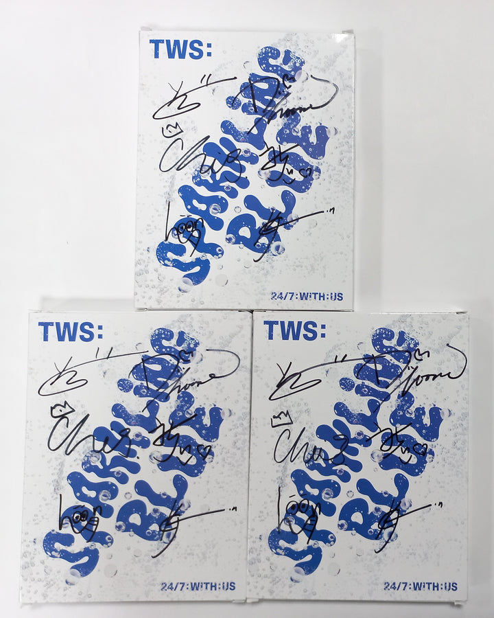 TWS "Sparkling Blue" 1st Mini - Hand Autographed(Signed) Promo Album [24.1.30] - HALLYUSUPERSTORE