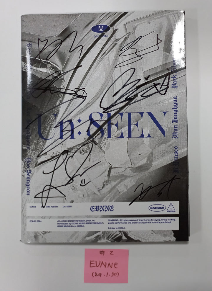 EVNNE "Un: SEEN" - Hand Autographed(Signed) Promo Album [24.1.30] - HALLYUSUPERSTORE