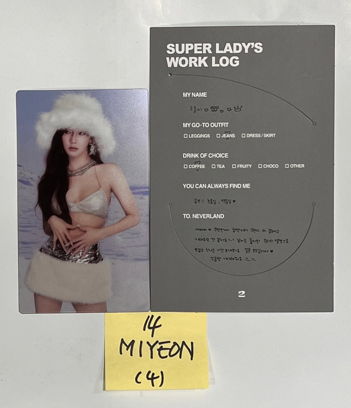 (g) I-DLE "2" 2nd Full Album - Official Photocard, Film Photocard &amp; Message Card [24.1.30] - HALLYUSUPERSTORE