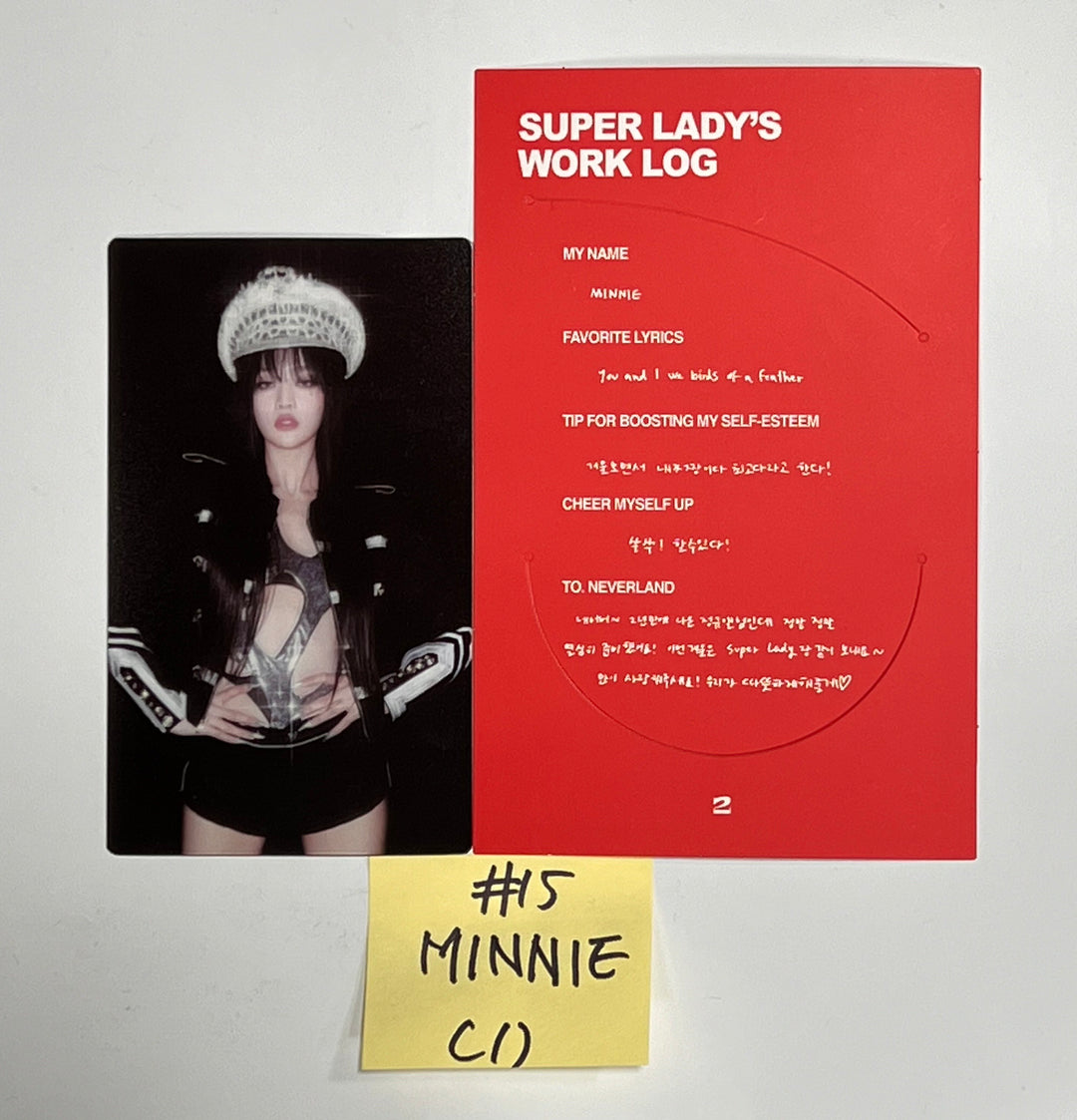 (g) I-DLE "2" 2nd Full Album - Official Photocard, Film Photocard &amp; Message Card [24.1.30] - HALLYUSUPERSTORE