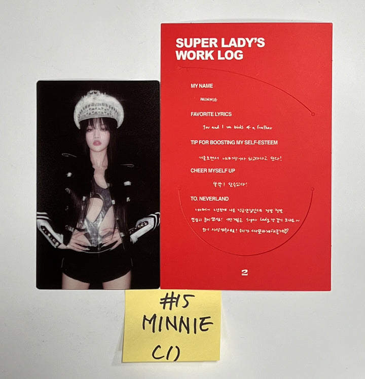 (g) I-DLE "2" 2nd Full Album - Official Photocard, Film Photocard &amp; Message Card [24.1.30] - HALLYUSUPERSTORE