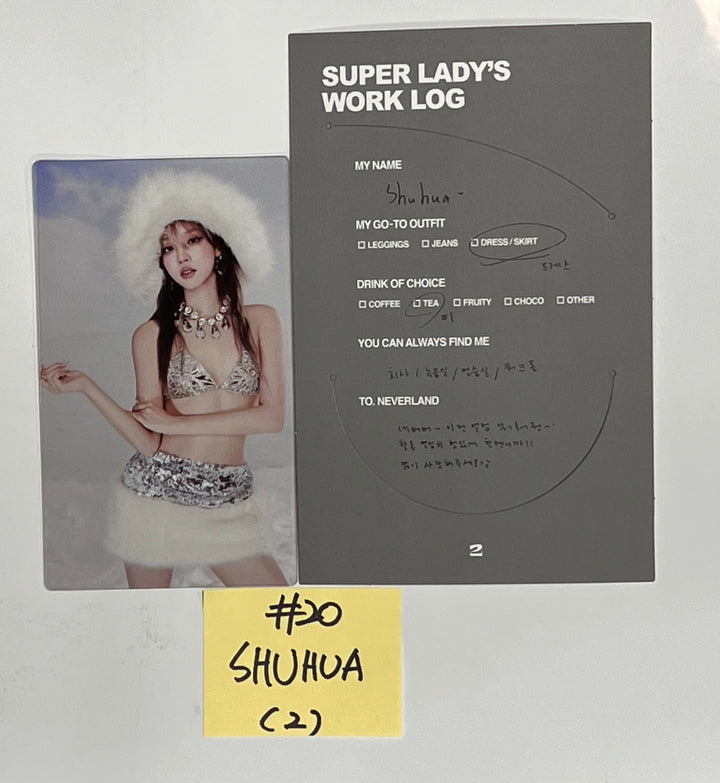 (g) I-DLE "2" 2nd Full Album - Official Photocard, Film Photocard &amp; Message Card [24.1.30] - HALLYUSUPERSTORE
