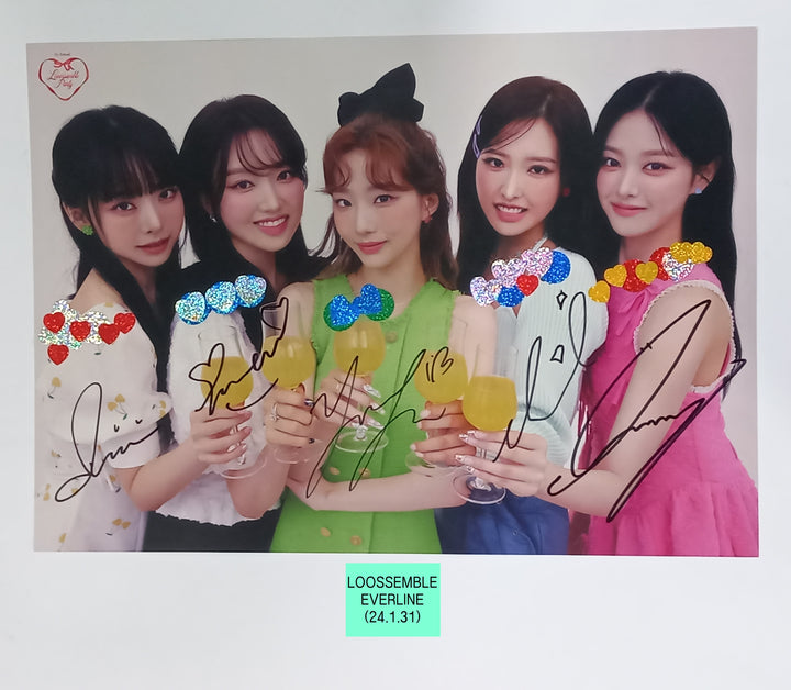 Loossemble "Loossemble" - Hand Autographed(Signed) Poster [24.1.31] - HALLYUSUPERSTORE
