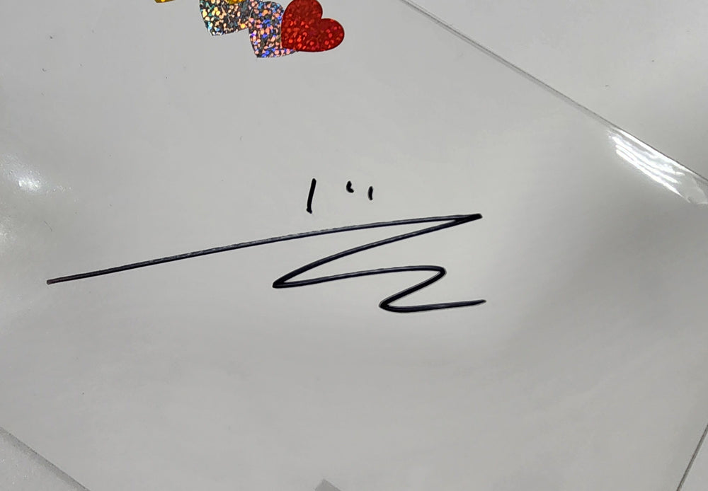 YENA "Good Morning" - Hand Autographed(Signed) Paper [24.1.31] - HALLYUSUPERSTORE