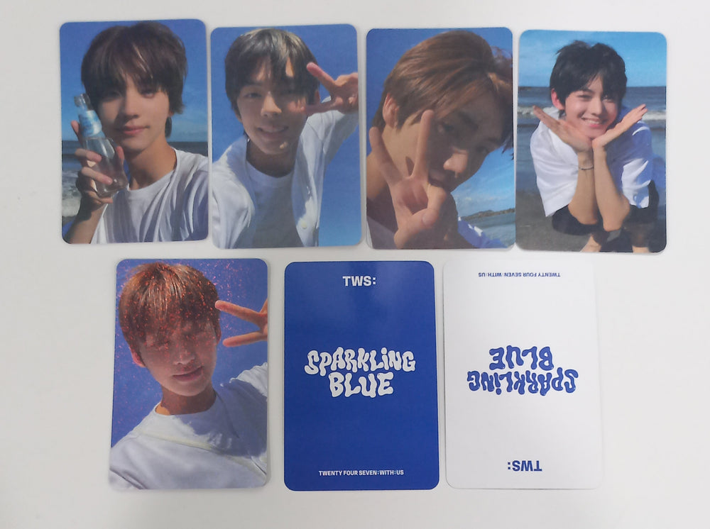 TWS "Sparkling Blue" 1st Mini - Music Plant Pre-Order Benefit Glitter Photocard [24.1.31] - HALLYUSUPERSTORE