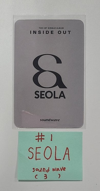 SEOLA (Of WJSN) "INSIDE OUT" - Soundwave Pre-Order Benefit Photocard [ENVELOPE ver] [24.1.31] - HALLYUSUPERSTORE