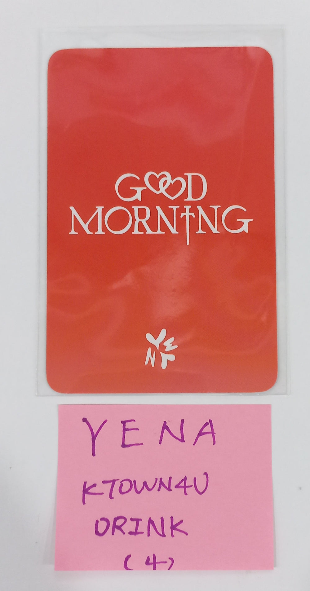 YENA "Good Morning" - Ktown4U Drink Event Photocard [24.2.1] - HALLYUSUPERSTORE
