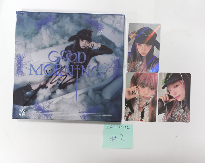Yena "Good Morning" 3rd Mini - Hand Autographed(Signed) Album [24.2.2] - HALLYUSUPERSTORE