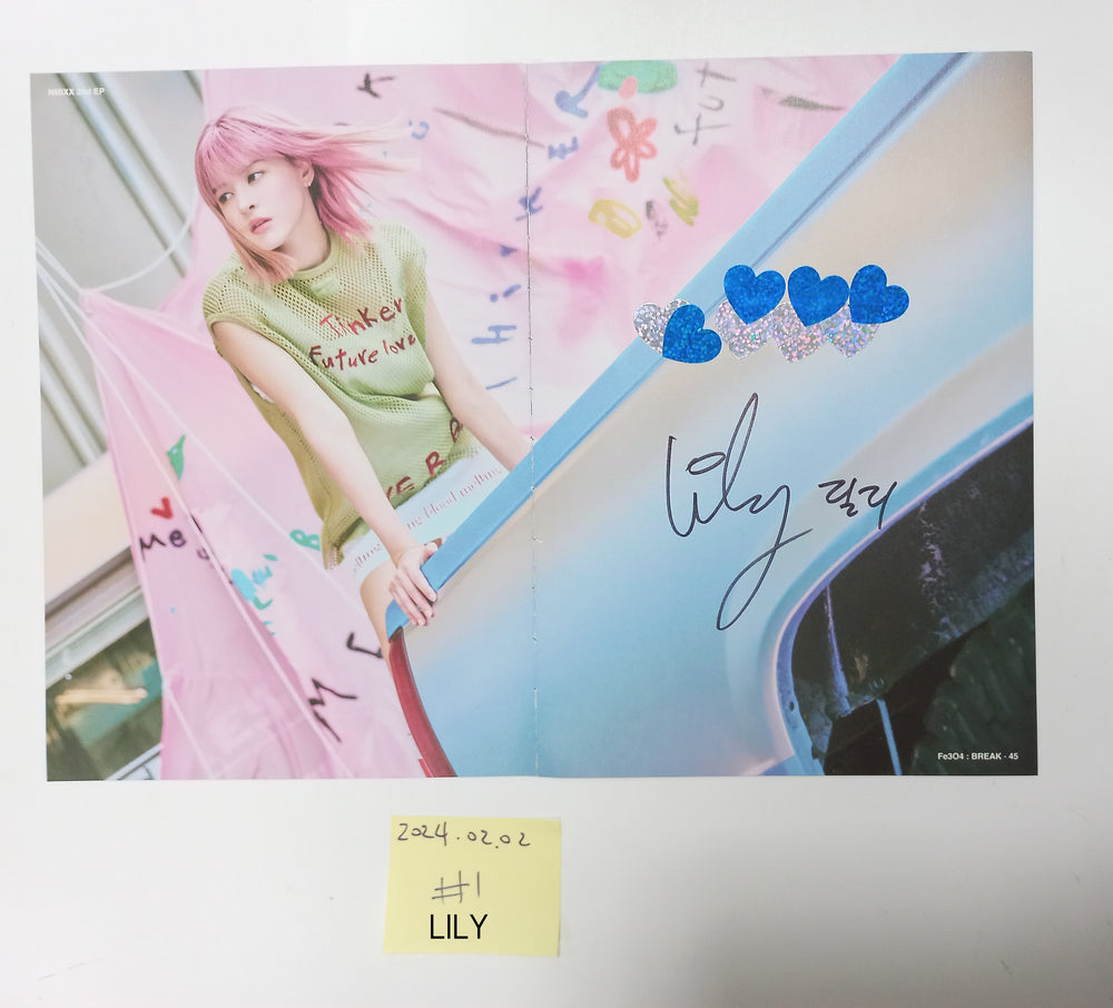 NMIXX "Fe3O4: BREAK" - A Cut Page From Fansign Event Album [24.2.2] - HALLYUSUPERSTORE