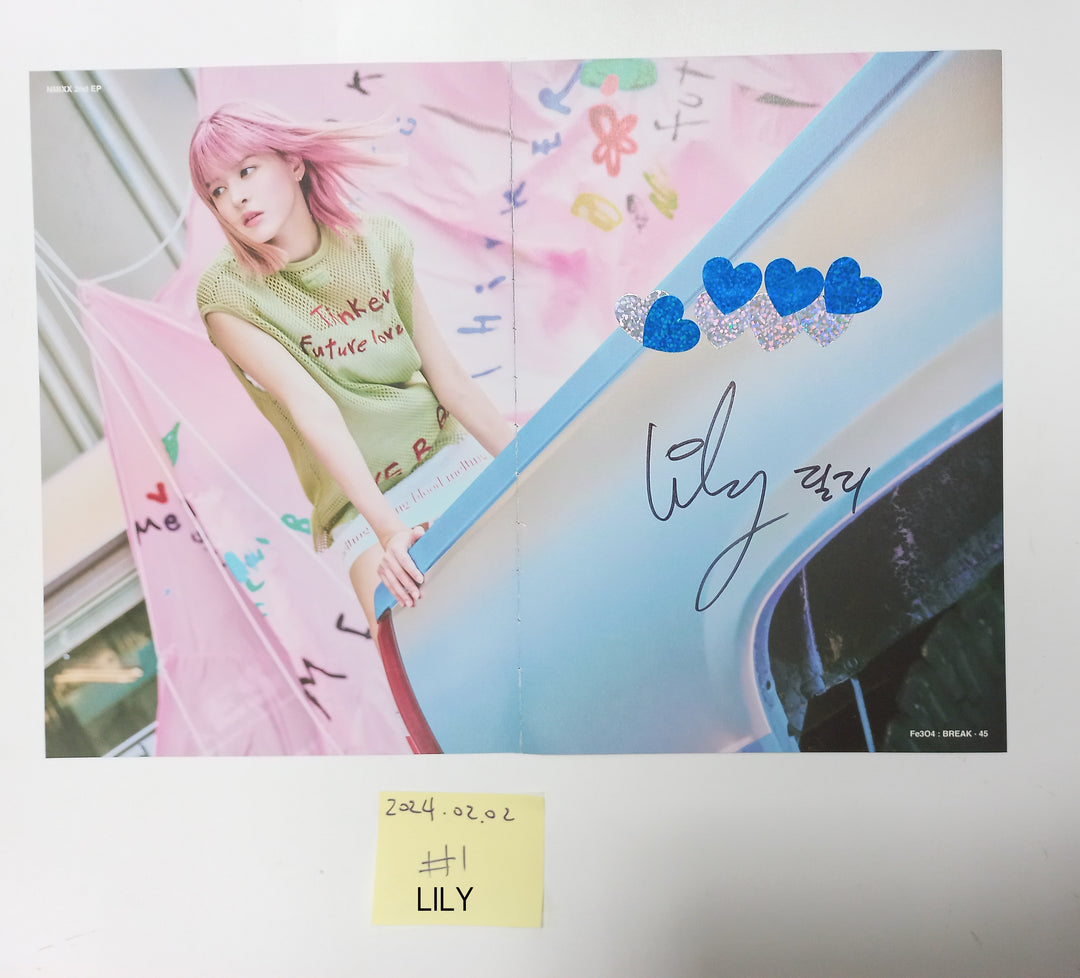 NMIXX "Fe3O4: BREAK" - A Cut Page From Fansign Event Album [24.2.2] - HALLYUSUPERSTORE