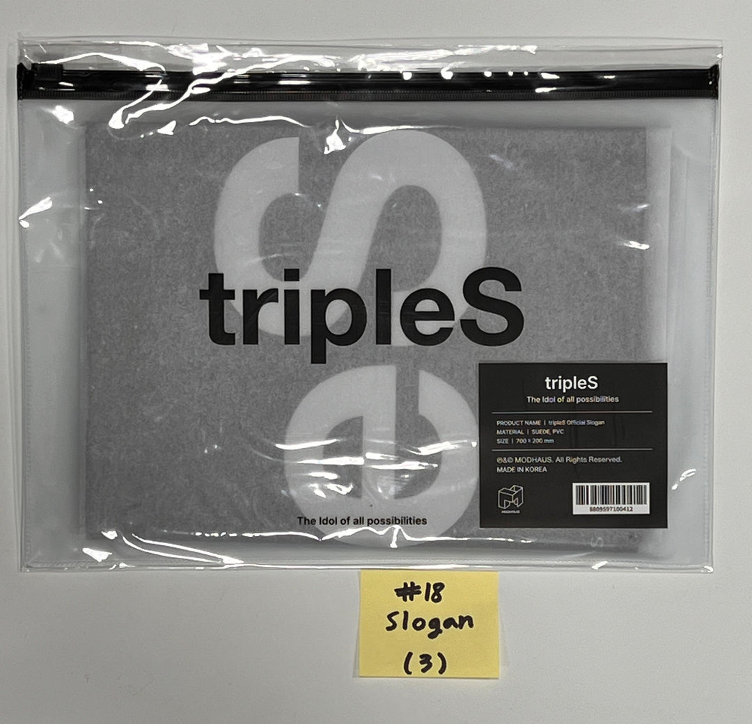 TripleS - 1st World Tour "Authentic" Love Evolution in Seoul Official MD (Light Stick, Slogan, Sleeve T-Shirt, Pin Button, Poster Set, Label Keyring, Shopper Bag) [24.2.5] - HALLYUSUPERSTORE