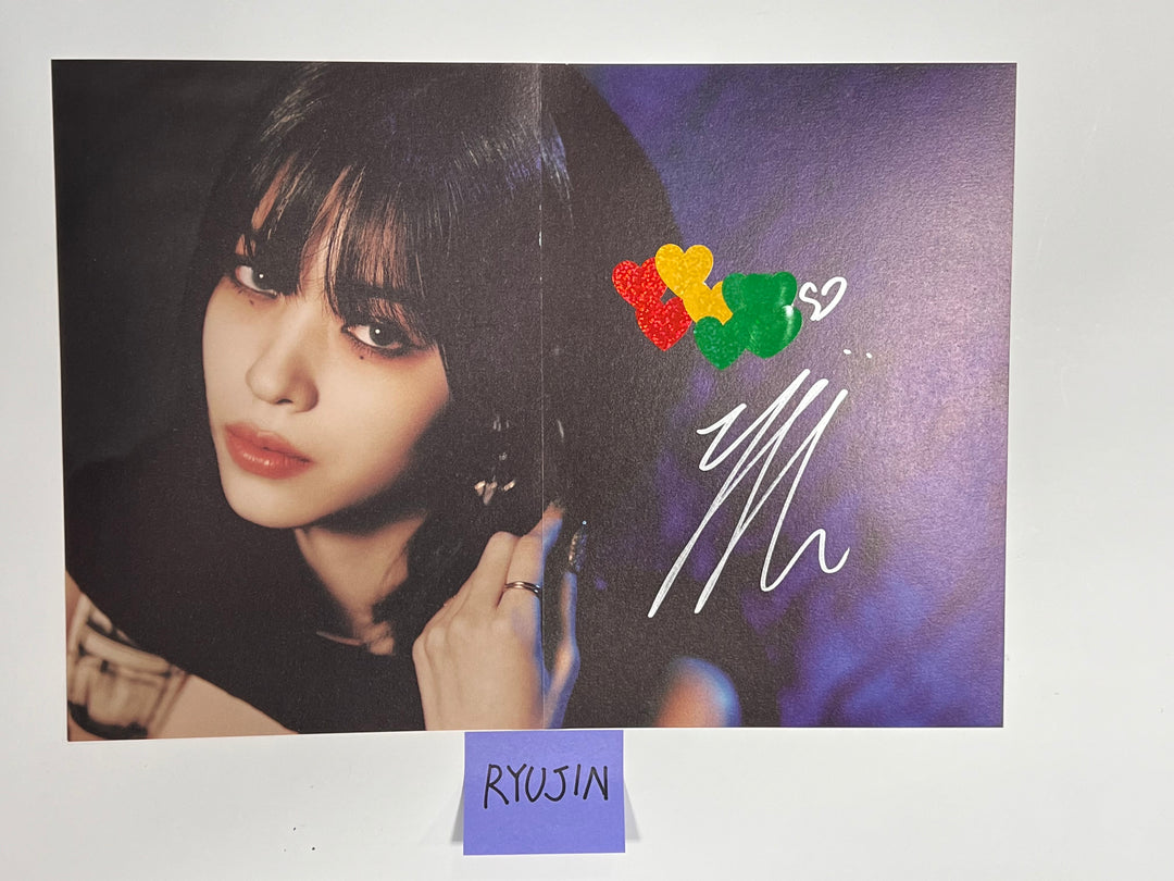 Ryujin of ITZY "KILL MY DOUBT" - A Cut Page From Fansign Event Album [24.2.5] - HALLYUSUPERSTORE