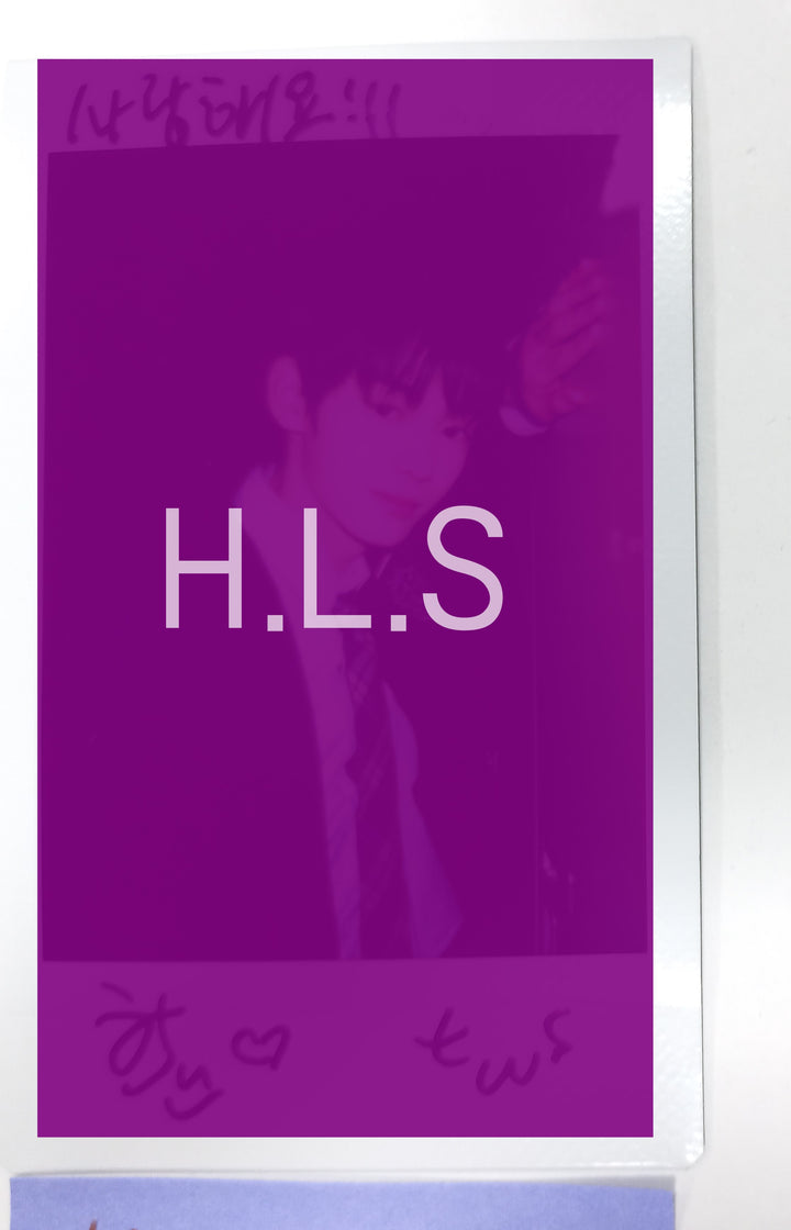 HANJIN (Of TWS) "Sparkling Blue" 1st Mini - Hand Autographed(Signed) Polaroid [24.2.6] - HALLYUSUPERSTORE