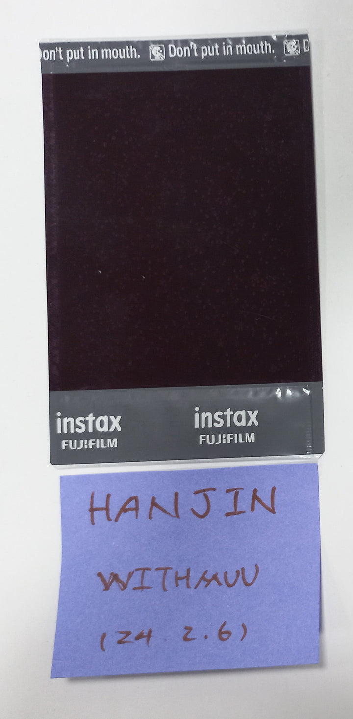 HANJIN (Of TWS) "Sparkling Blue" 1st Mini - Hand Autographed(Signed) Polaroid [24.2.6] - HALLYUSUPERSTORE